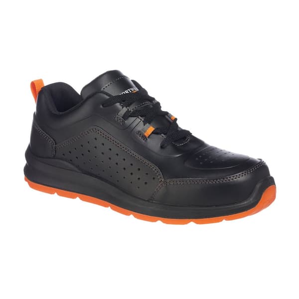 Portwest Compositelite S1P Trainer - Svart/Orange 46