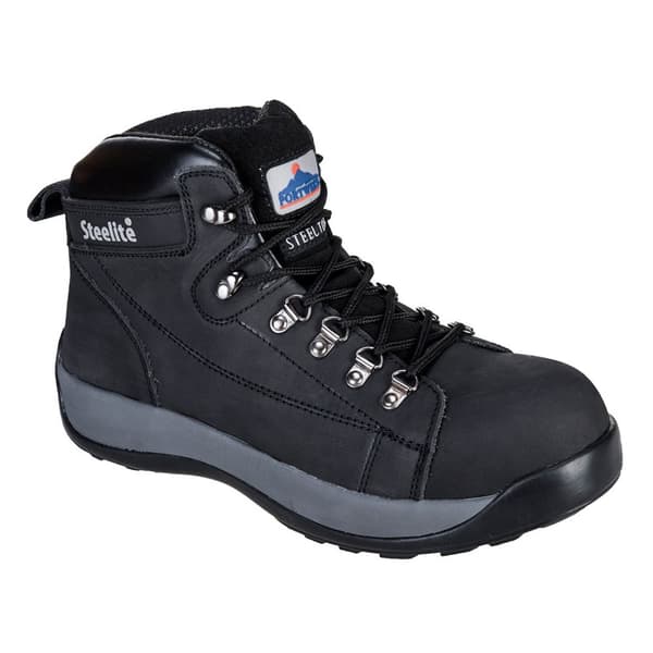 Steelite SB HRO Nubuck Ankelstövel - Svart 48