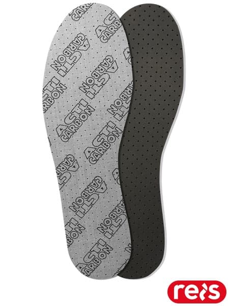 COMFORT ACTI CARBON skoinlägg - vit och svart 47