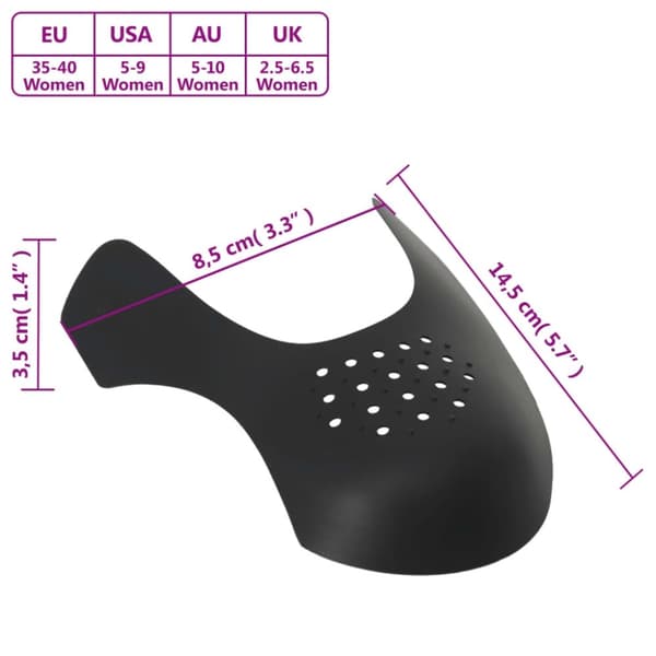 vidaXL Skoskydd 2 par EU 35-40 plast