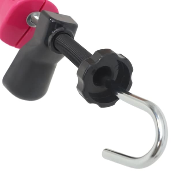 vidaXL Skosträckare med skohorn rosa EU 34-40 plast