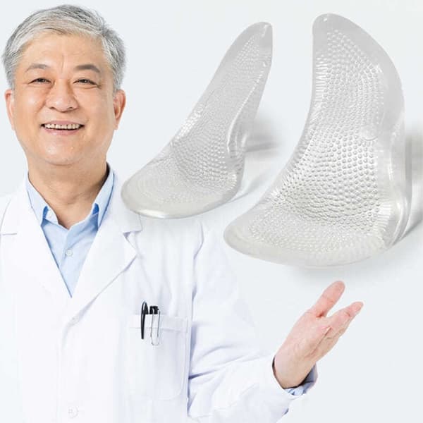 Innersåle Flat Foot Support Innleggssåler med høy hæl smertelindring - L