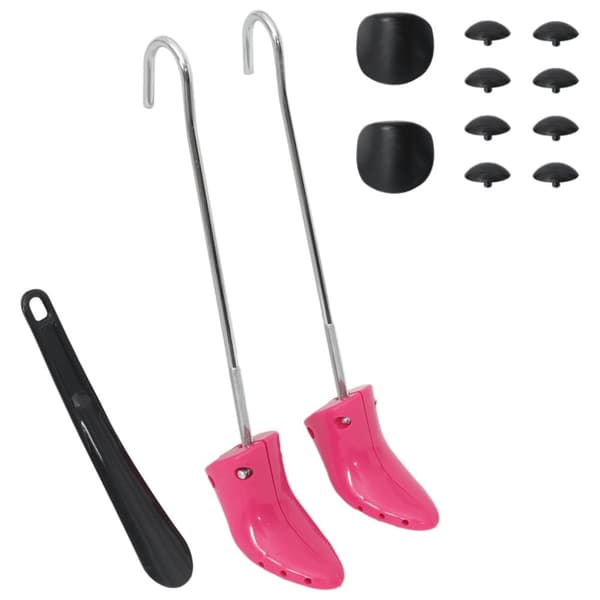 Stövelsträckare med skohorn rosa EU 34-40 plast