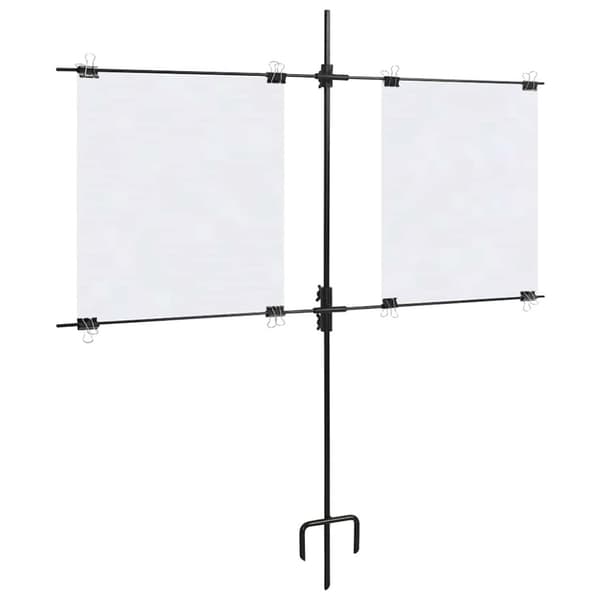 vidaXL Maalitauluteline maalitauluilla 78 x 76 cm teräs