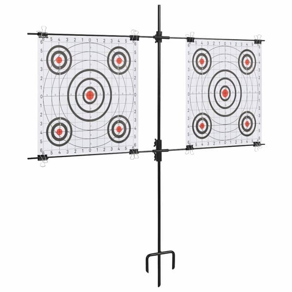 vidaXL målskivestativ med skydepapir 78x76 cm stål