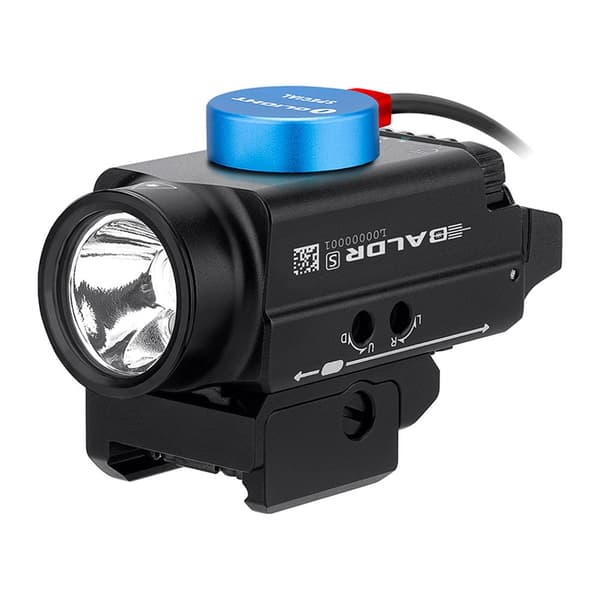 Olight Ficklampa Med Grön Laser Baldr S Silver 800 Lumens