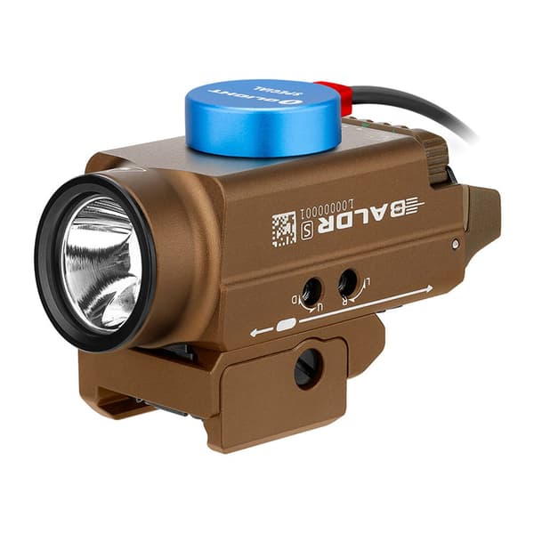 Olight Ficklampa Med Grön Laser Baldr S Silver 800 Lumens