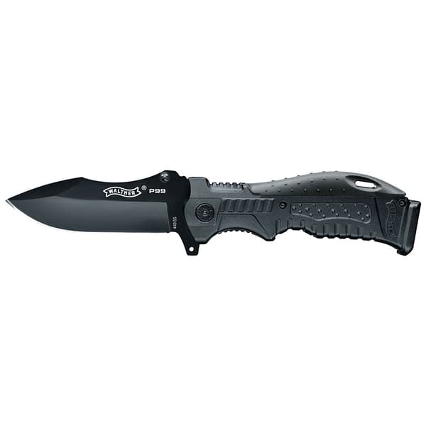 Walther Linerlock Spearpoint Cut Off Kniv P99 Silver
