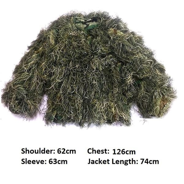 Ghillie dragt, camouflage design, sniper taktisk udstyr