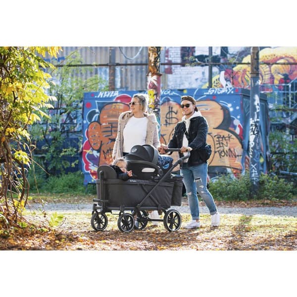 Rootz Cruiser taitettava käsikärryistuin - Lastenkuljetus - Turvavaljaat - 5-pistevaljaat - 32cm x 3cm x 48cm