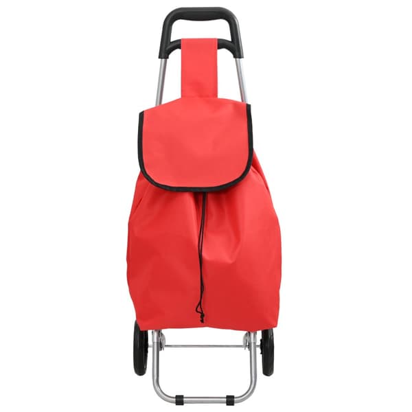 Shoppingvagn med hjul Röd 35 L