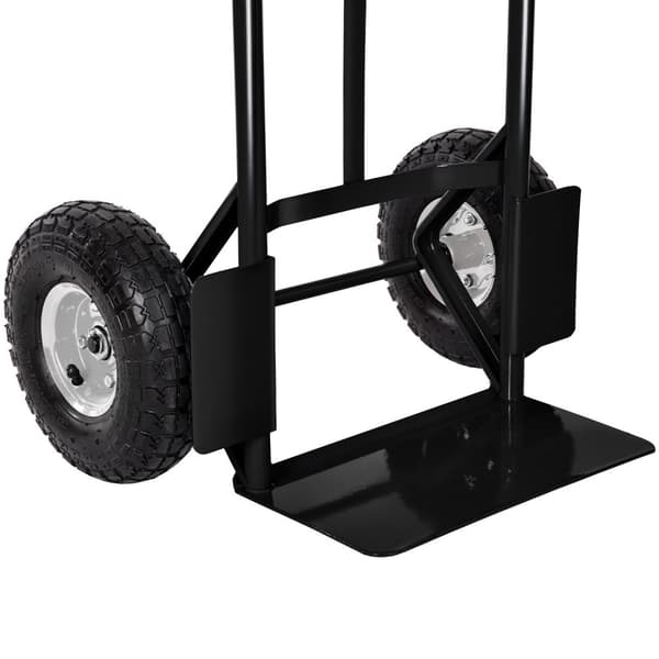 Säckkärra med gummidäck - svart