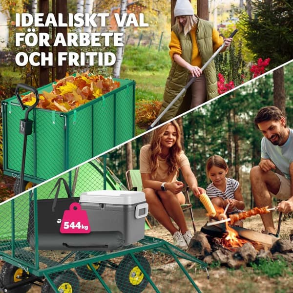 Skrinda stor max 544 kg - grön