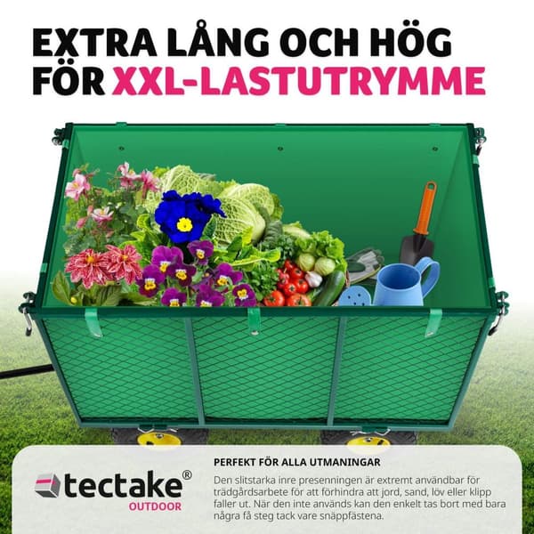 Skrinda stor max 544 kg - grön