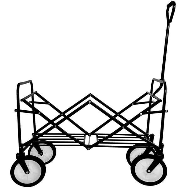 Foldbar trækvogn, bæreevne 80 kg - grøn