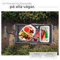 Miniatyrbild 4 av 11: Hopfällbar skrinda med breda däck, lastvagn med kapacitet 80kg - grå