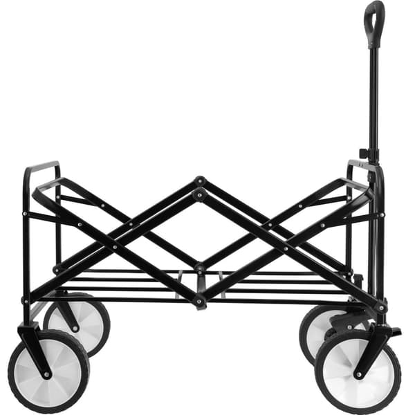 Trækvogn foldbar Leon, bæreevne 80 kg - sort