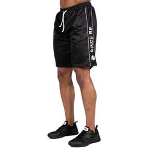 Functional Mesh Shorts, black/white, Gorilla Wear L/XL