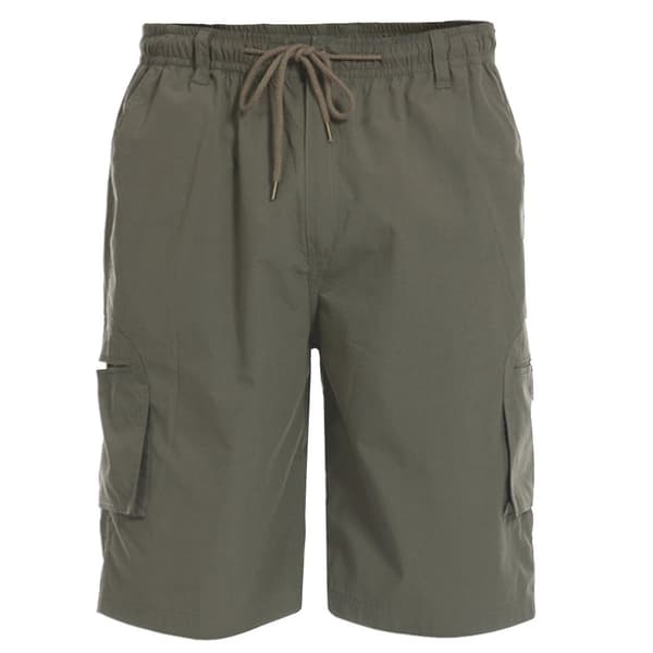 Duke Mens D555 Nick Elasticated Waist Cargo Shorts Khaki L