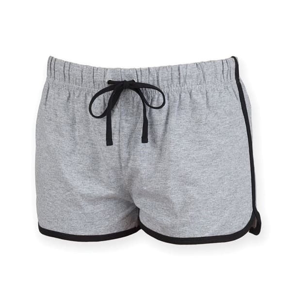 Skinni Fit Womens/Ladies Retro Training / Fitness Sports Shorts