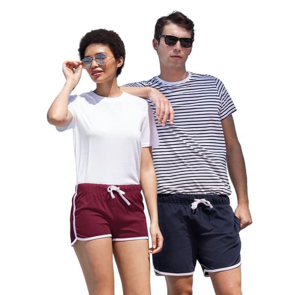 Skinni Fit Retro trænings- og fitness sportsshorts til kvinder/damer