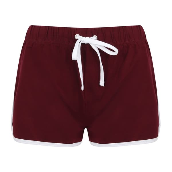 Skinni Fit Retro trænings- og fitness sportsshorts til kvinder/damer
