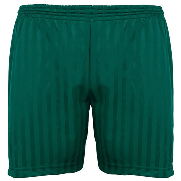 Maddins Kids Unisex Shadow Stripe Sports Shorts Bottle Green 34-36