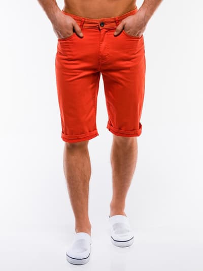 Men's chino shorts W214 - orange