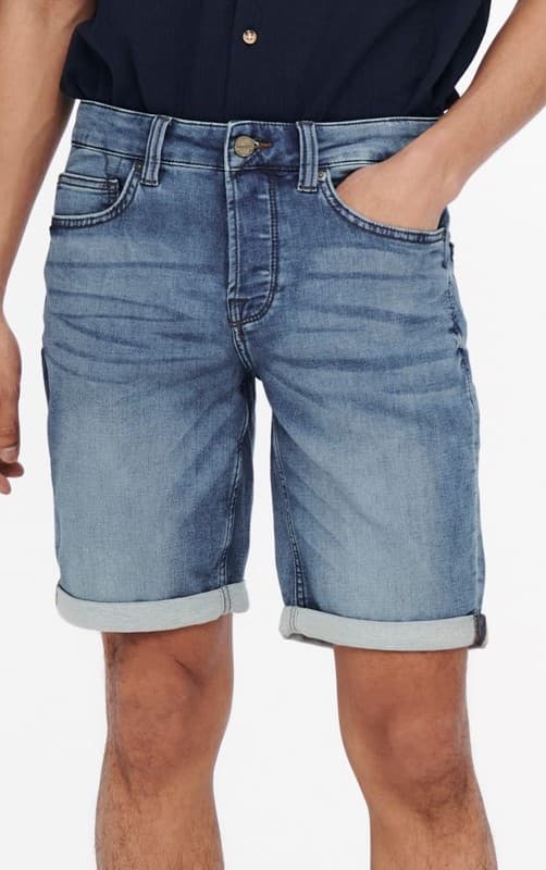 Only & Sons - onsPly Jog Shorts Mellanblå XXL