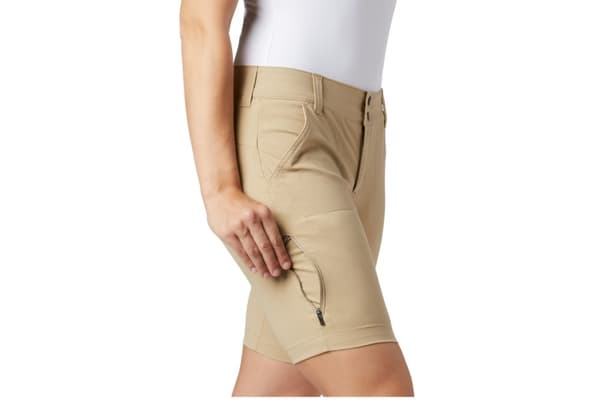 Columbia Saturday Trail Long Short 1579881265, Kvinna, Shorts, Beige