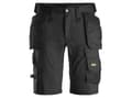 Miniatyrbilde 3 av 3: Snickers AllroundWork stretch shorts 6141 m/hylsterlommer sort str. 54