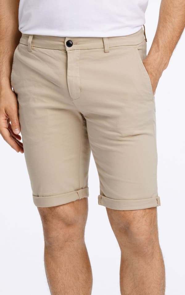 Lindbergh White - Chinoshorts 30-505044 Enfärgade