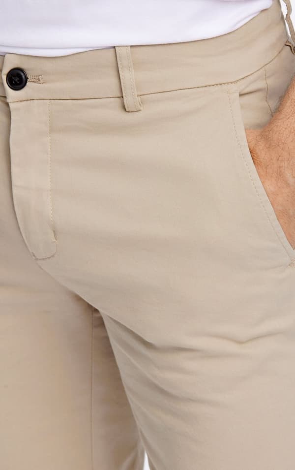 Lindbergh White - Chinoshorts 30-505044 Enfärgade