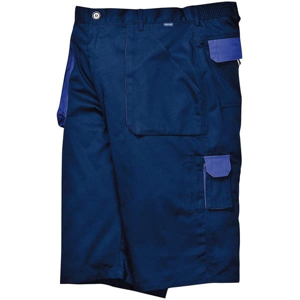 Portwest Texo kontrastfarvede Cargo Shorts til mænd