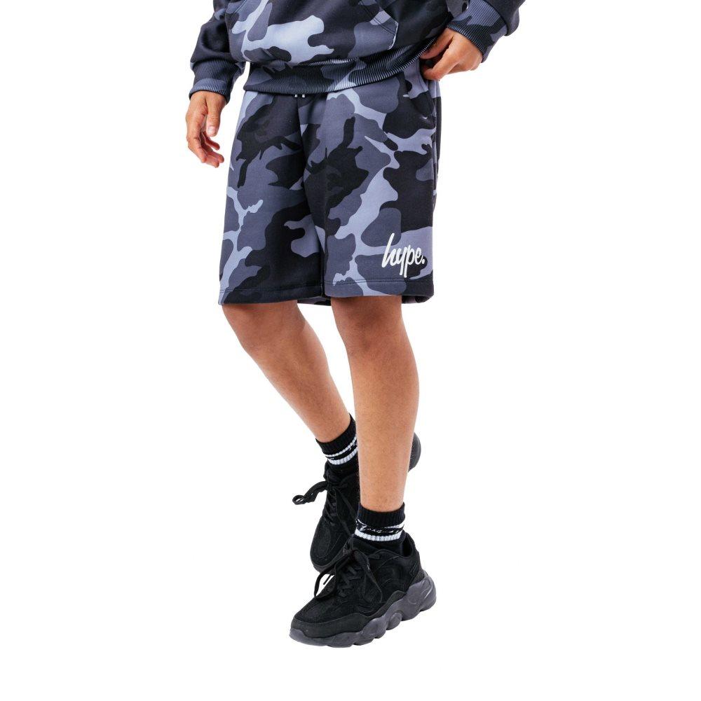 Hype Sweatshorts i kamouflage för pojkar
