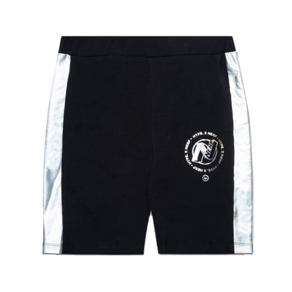 Hype Childrens/Kids Nerf Cycling Shorts Black/White 5-6 Years