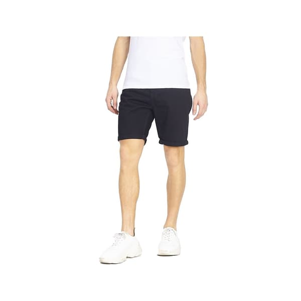 Brave Soul Shorts för män med uppvikt nederkant Black M