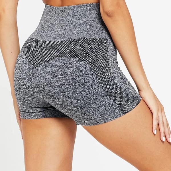 Fitness shorts med hög midja