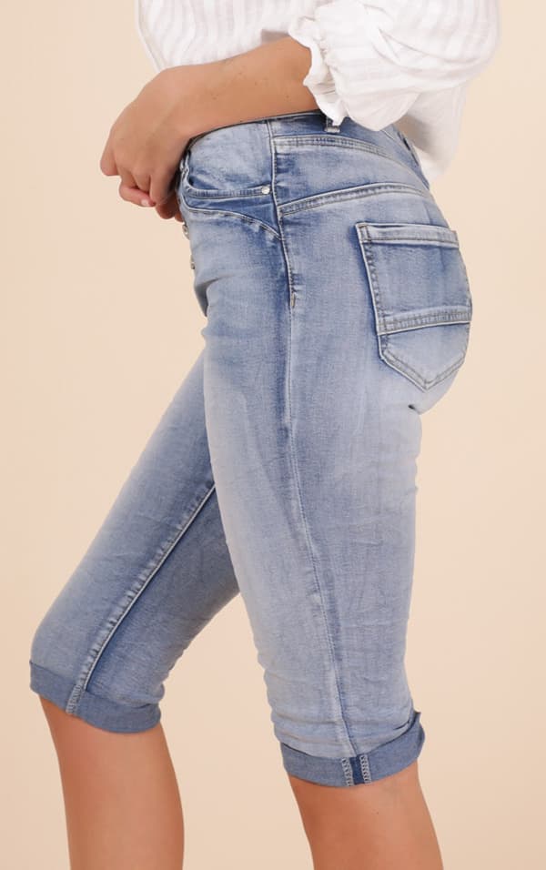 Chic - Jeansshorts Capri 3136 4 knappar