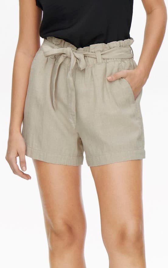Jacqueline - jdySay Linen Shorts Beige 36