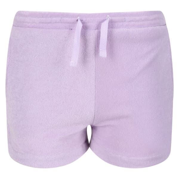 Regatta Girls Dayana Towelling Casual Shorts Pastel Lilac 11-12 Years