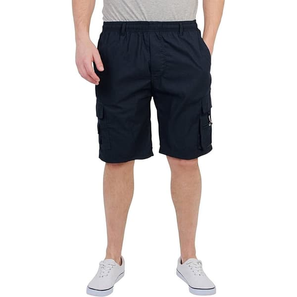 Krisp Mens Plain Cotton Cargo Shorts