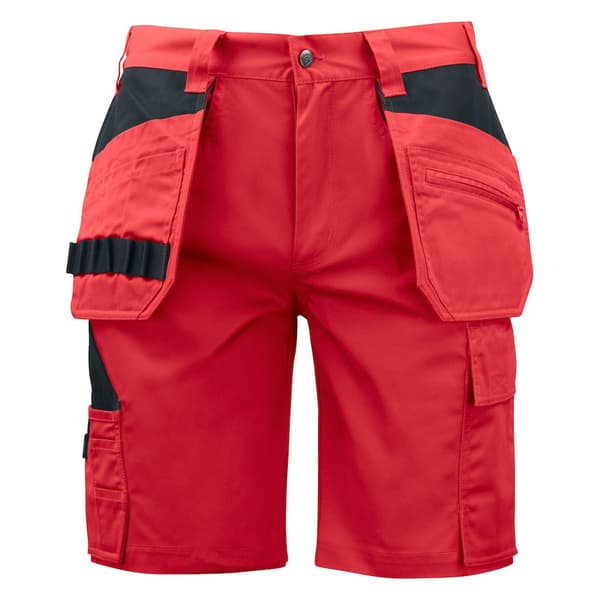 Projob Shorts til mænd til arbejde Red 47R