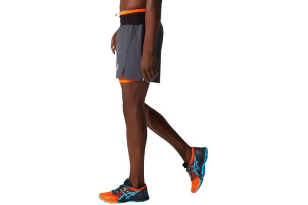 Asics Fujitrail Short 2011B898-020, Mand, Shorts, Grå