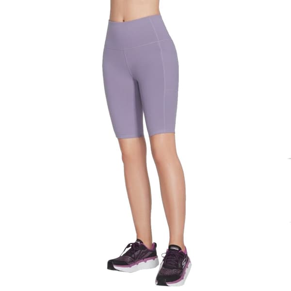Skechers Go Walk High Waisted Bike Short W3SH53-GYPR, Kvinna, Shorts, Lila