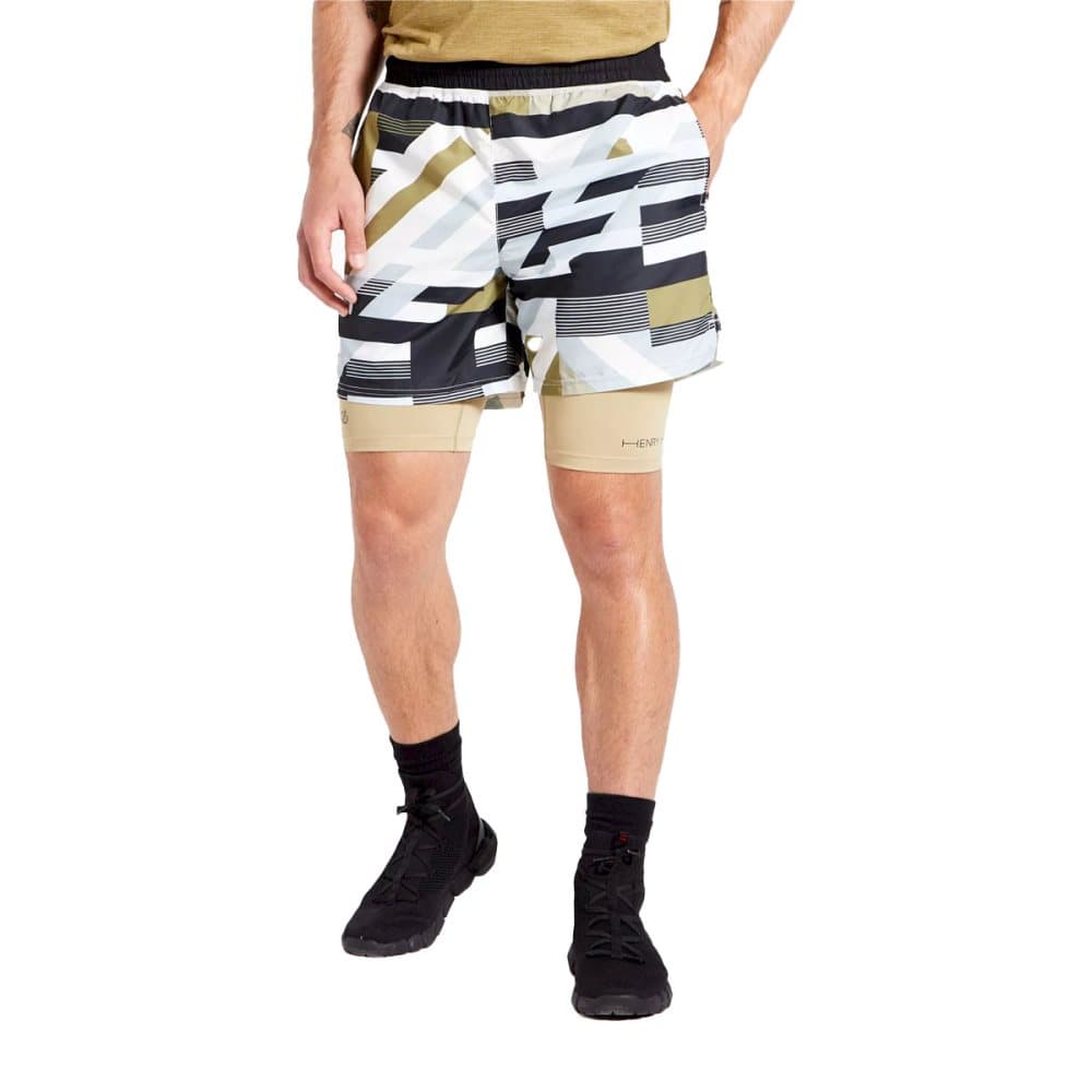 Dare 2B Henry Holland Psych Up Hero Stripes träningsshorts för herrar