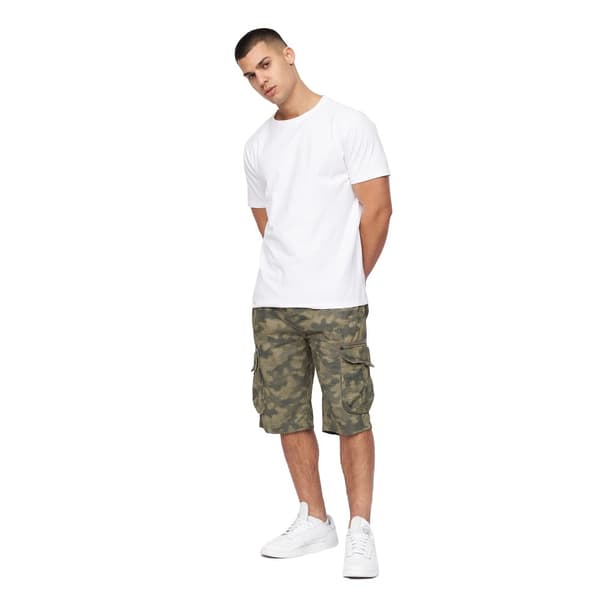 Crosshatch Hanwhere Camo Cargo Shorts til mænd
