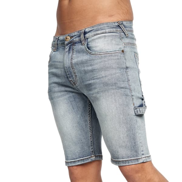 Crosshatch Mens Carpenter Denim Vintage Shorts