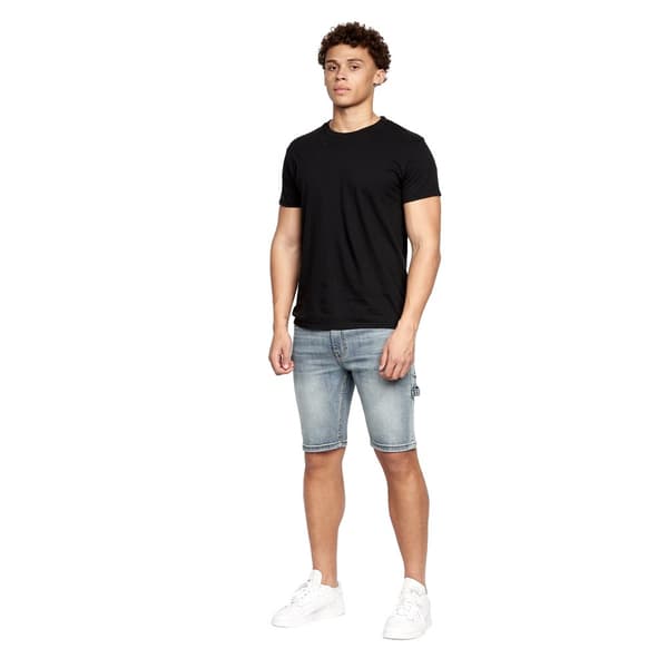 Crosshatch Mens Carpenter Denim Vintage Shorts