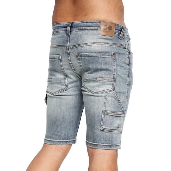 Crosshatch Mens Carpenter Denim Vintage Shorts